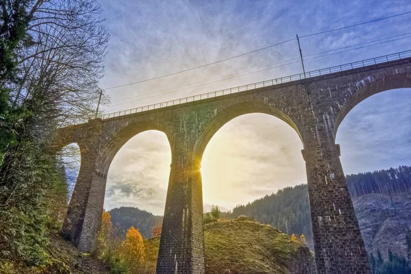 Puente Rávena Terminado 1885 Viaducto Ferroviario Metros Altura 225 Metros — Foto de Stock