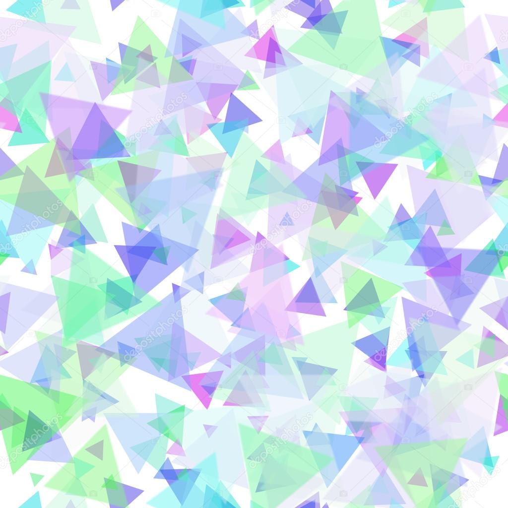 Scattered Transparent Triangles Pattern