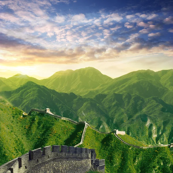 Chinese Wall Dawn — Stock Photo, Image