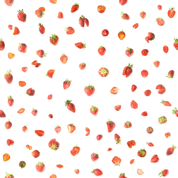 无缝的草莓 — 图库照片