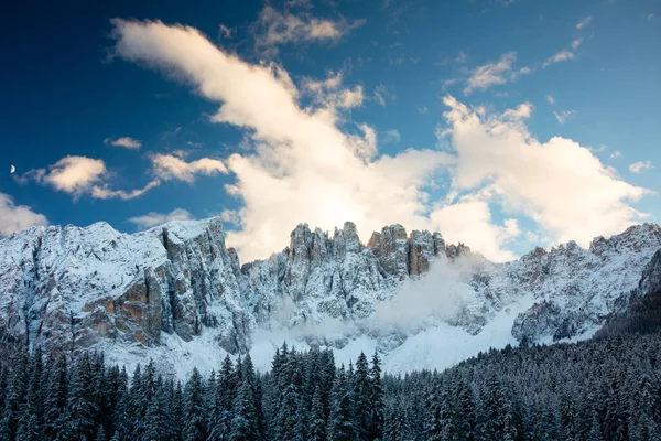 Landschap Met Bergen Wolken Dolomieten Italië Winter — Stockfoto