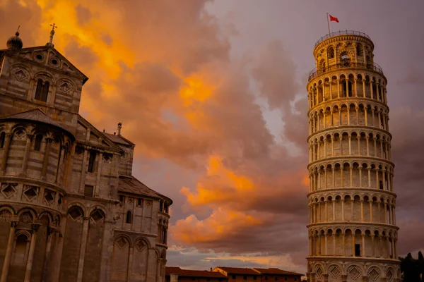 Leaning Tower Duomo Pisa Пізі Італія — стокове фото