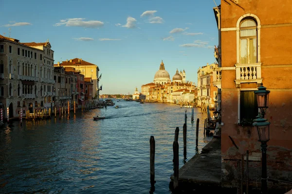 Ландшафт Базилікою Santa Maria Della Salute Грандіозним Каналом Венеції Італія — стокове фото