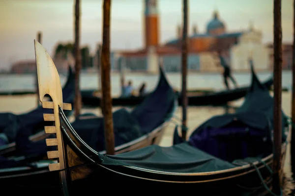 Деталі Пострілу Гондоли Венеції Італія — стокове фото