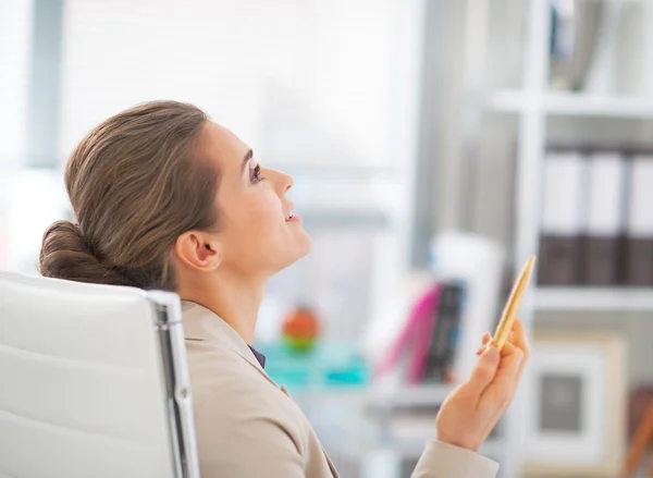 Business woman discussing in office — Stock Photo, Image