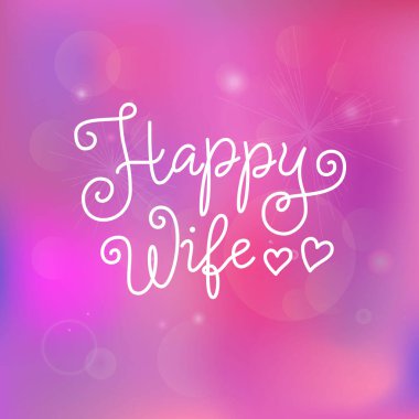 Mutlu Eş 'in modern kaligrafi harfleri pembe mor arka planda yıldızlı beyaz harflerle.