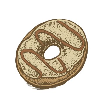 Çikolata ve sır vektör çizimi renkli el çekilmiş