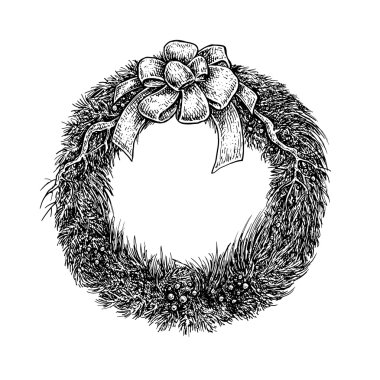 Bir Christma siyah ve beyaz vintage yarım yamalak tarzı gösteren resim