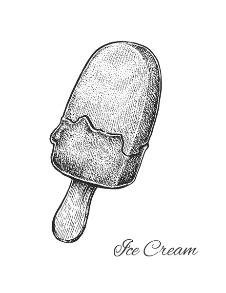 Svart och vitt skissartad vintagestil illustration av en chocolat — Stock vektor