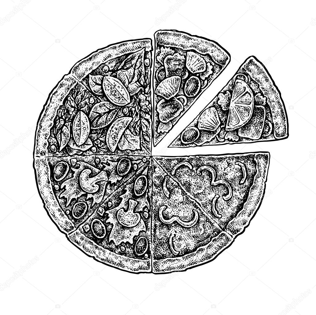 Black And White Vintage Sketchy Style Illustration Of A