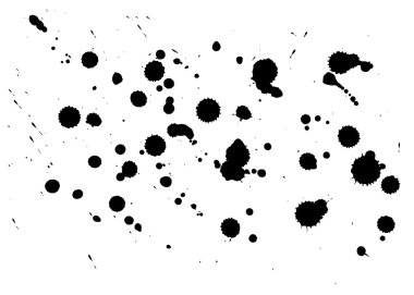 Soyut vektör boya şekiller kümesi