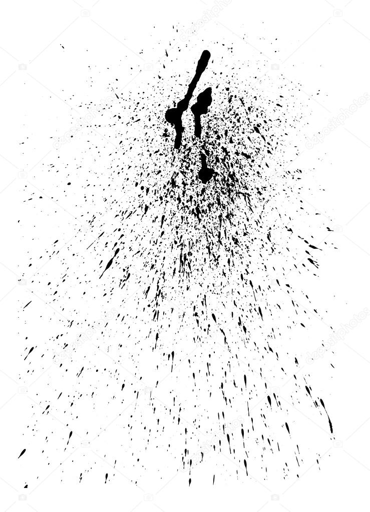 Abstract vector ink splatter for Your grunge design