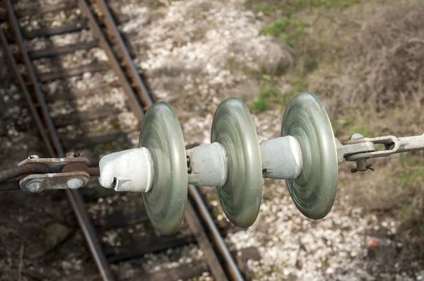 High-voltage ceramic insulator — Stock Photo, Image