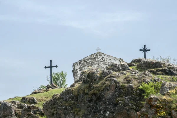 Medieval stone chapel exterior — Stock Photo, Image