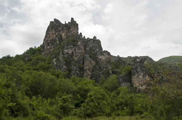 Eroded rocks in mountains