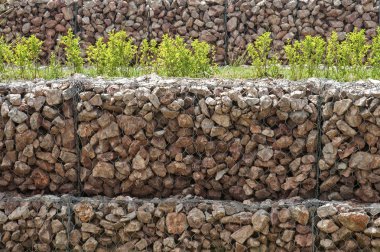 Tel örgü gabion kutusu duvar