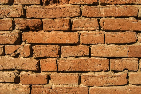 Old Weathered Grunge Brick Masonry Wall Closup Brick Background — Stock Photo, Image