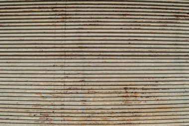 Eskimiş paslı grunge kıvrımlı metal levha