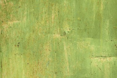 Yeşil grunge kalay yüzeyinde boyalı