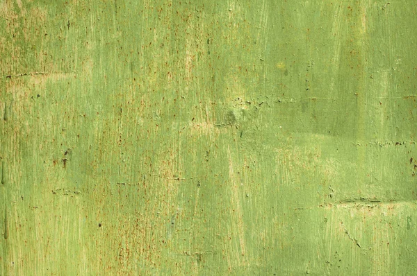 Green grunge painted tin surface — Stock Photo, Image