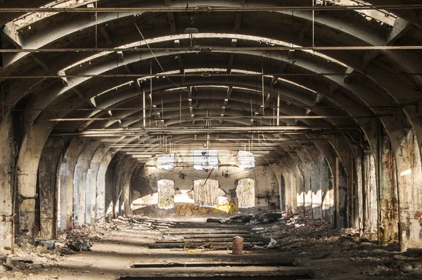 Vecchio impianto ferroviario abbandonato — Foto Stock