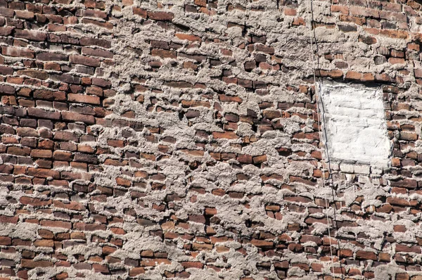 Vecchio grunge muro di mattoni casa — Foto Stock