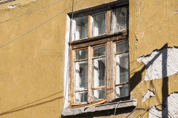 Old weathered grunge window — Stock Photo, Image