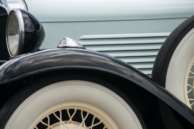 Eski retro araba detay