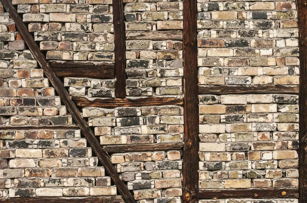 Fachwerk-Scheunenwand — Stockfoto © varbenov1 #10469605