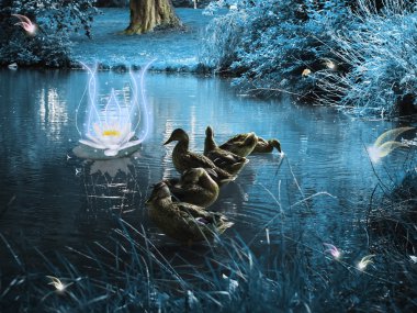 Büyülü ve karanlık orman