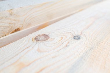 İşlenmemiş ahşap yüzey uzaklığa doğru kayıyor, taze ışık panolarının manzarası