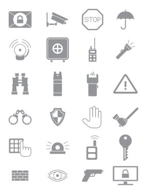 Gri Muhafız Icons set