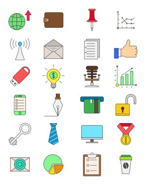 Renk iş simgeler kümesi