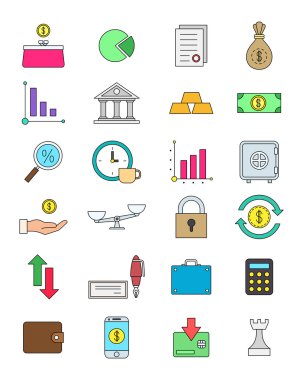 renk Finans simgeler kümesi