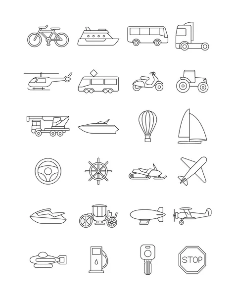 Transport ikoner som — Stock vektor