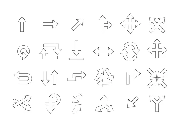 Arrow icons set — Stock Vector