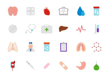 Tıp vektör simgeler kümesi