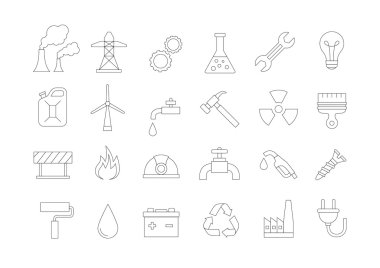 Sanayii vector Icons set