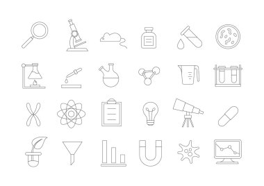 Araştırma vector Icons set