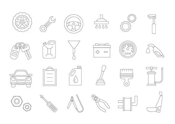 Conjunto de iconos vectoriales mecánicos — Vector de stock