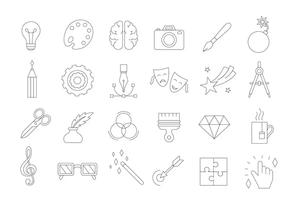 Conjunto de iconos de vector creativo — Vector de stock