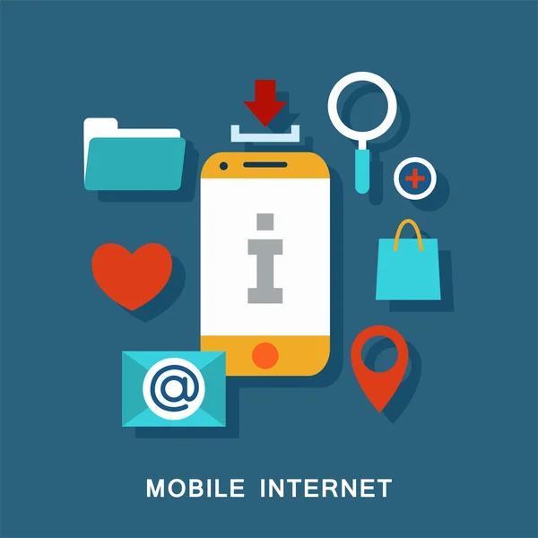 Mobilny internet wektor — Wektor stockowy