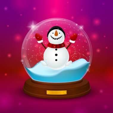 Kardan adam topu stand ile içinde