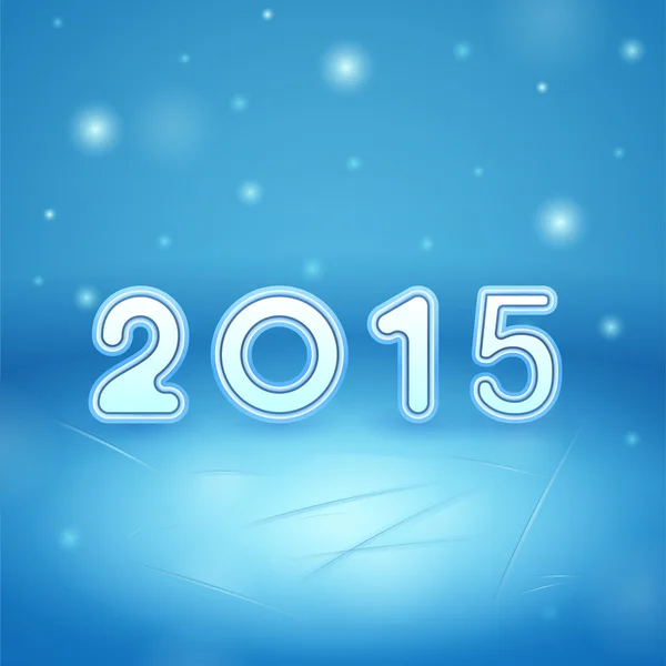 2015 on Ice and snow — Stock Photo, Image