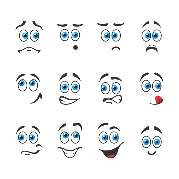 Émotion aux yeux bleus — Image vectorielle