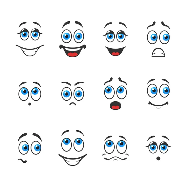 Émotions avec les yeux — Image vectorielle