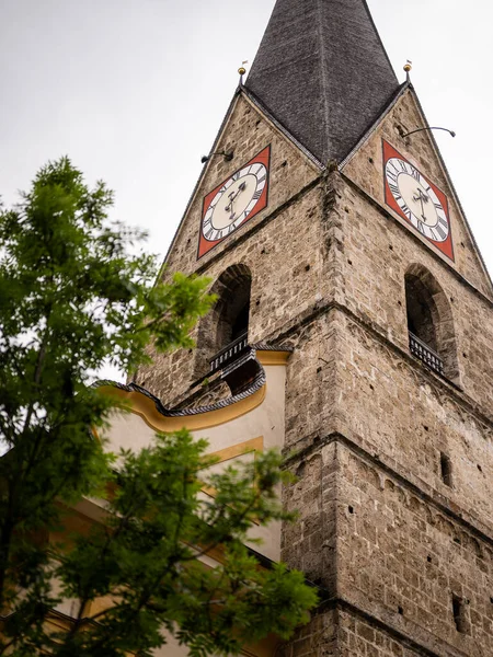 Eglise Alban Matrei Osttirol Jour Pluie Été — Photo