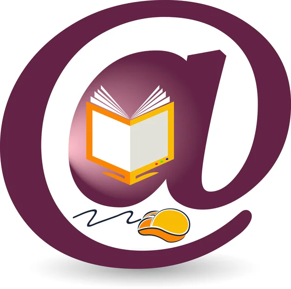 Logotipo da educação internet — Vetor de Stock
