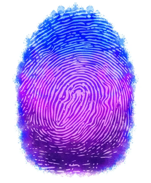 Digital painting fingerprints design — Stock Photo, Image