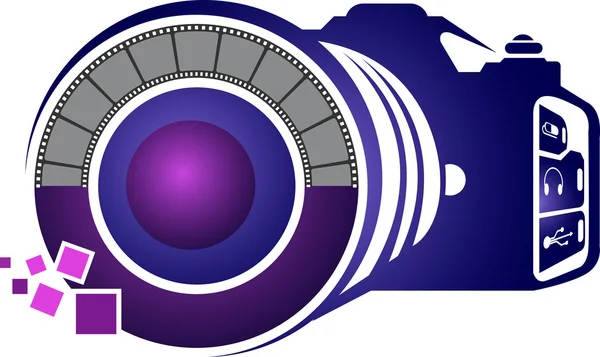 Logotipo da câmera digital — Vetor de Stock